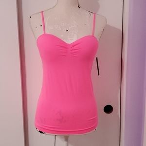 NWT Camisole Hot Pink w/ Pad Bra